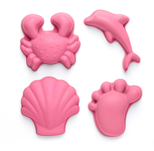 Scrunch Footprint Moulds - Flamingo Pink