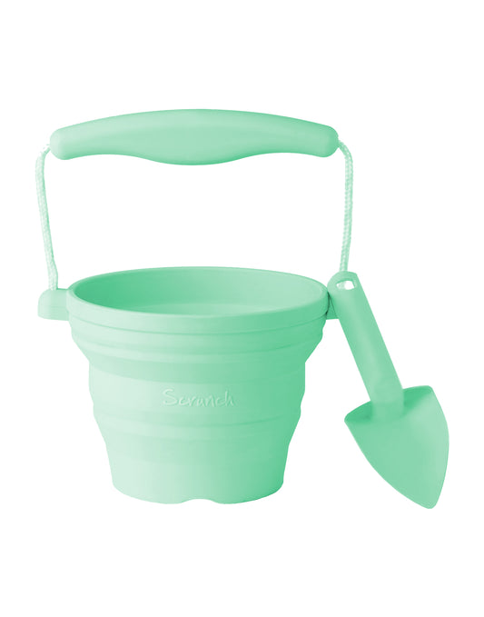 Scrunch Seedling Pot + Trowels - Spearmint