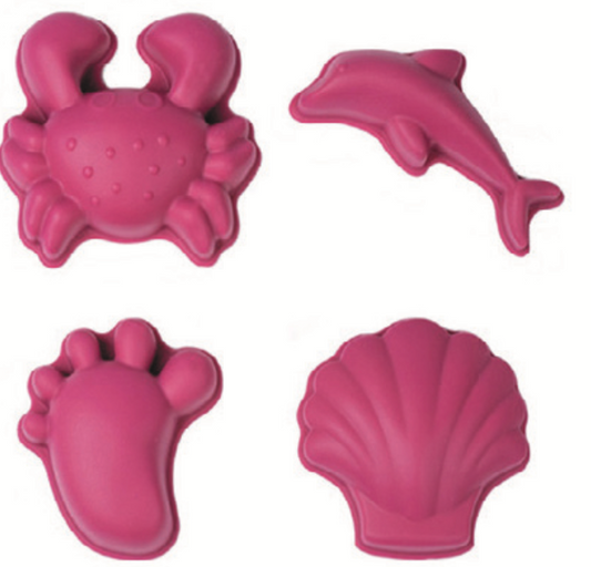 Scrunch Footprint Moulds - Cherry Red